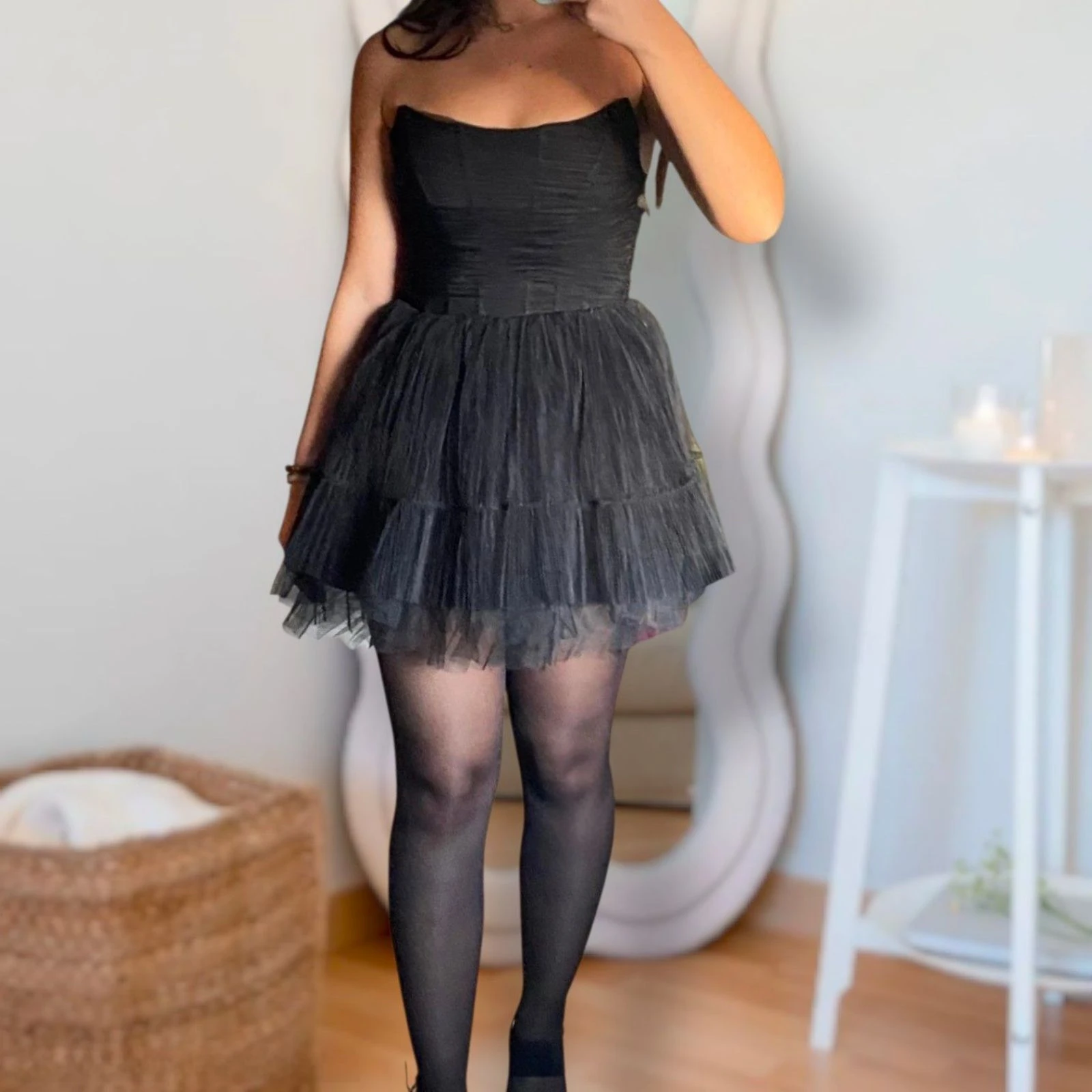 🖤 vestido negro de tul🖤